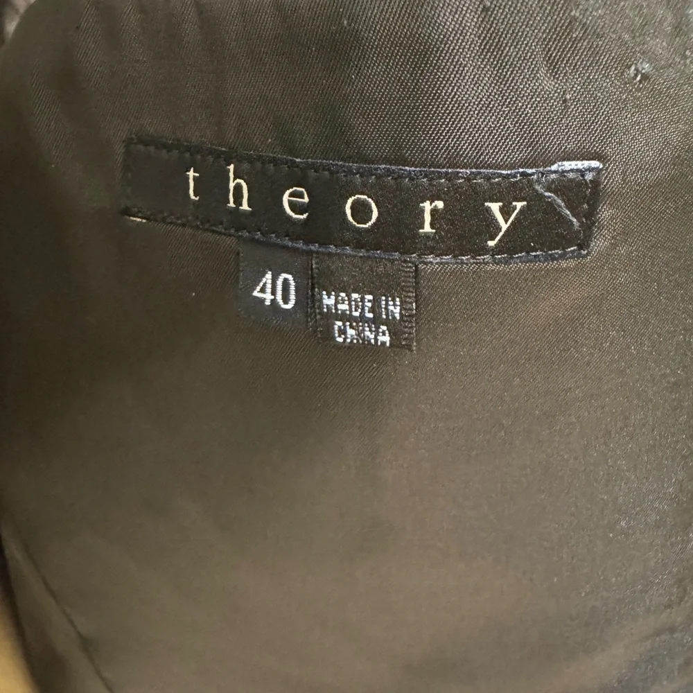 Theory Men's Gray Pinstripe Blazer